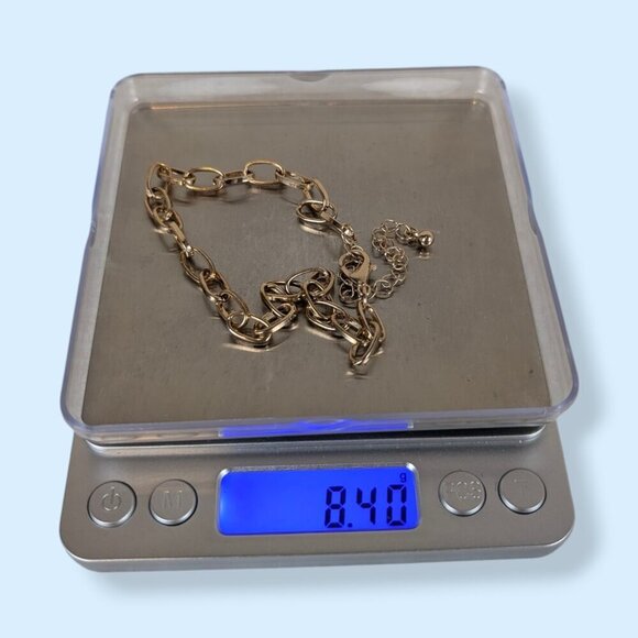 (2/$20) Gold Tone Chain Anklet - Picture 4 of 4